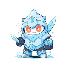 Sticker - Cute Ice Warrior