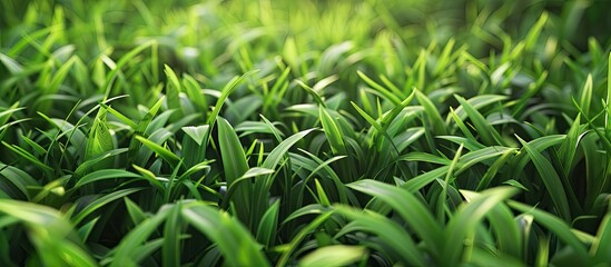 Canvas Print - Close up image of lush green grass with copy space for text