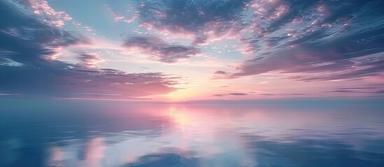 Poster - Scenic background with beautiful dramatic sky after sunset ideal for a copy space image