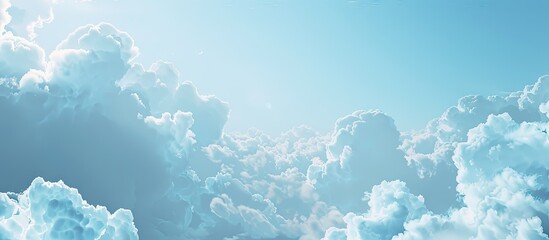 Aufkleber - Abstract background featuring a stunning blue sky and gentle white clouds perfect for a copy space image