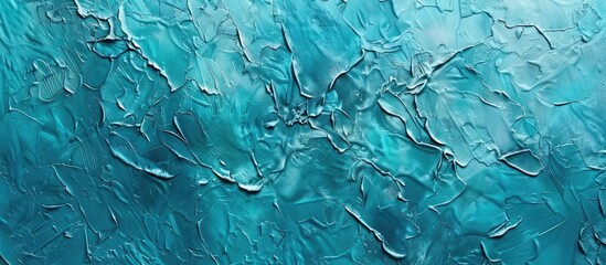 Canvas Print - A stunning aqua blue textured background with room for adding text in the copy space image