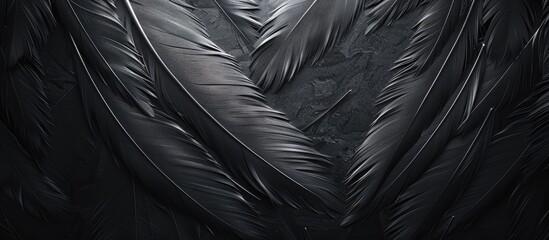 Aufkleber - Feather texture background with copy space image