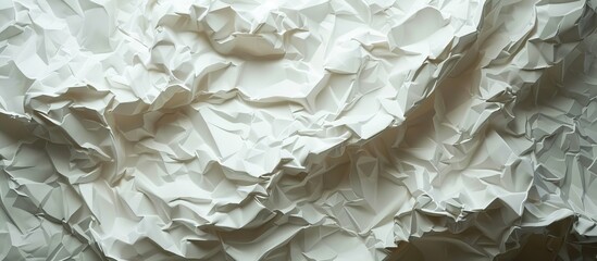 Poster - Background with crumpled paper texture creating copy space image