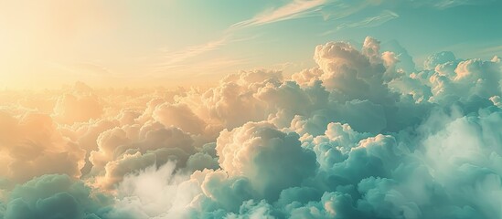 Aufkleber - Close up abstract image of the sky and clouds against the backdrop with copy space image