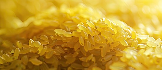 Poster - a zoomed in shot of yellowing rice with copy space image