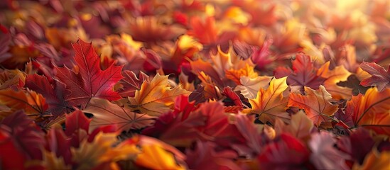 Aufkleber - Fall hues in a copy space image