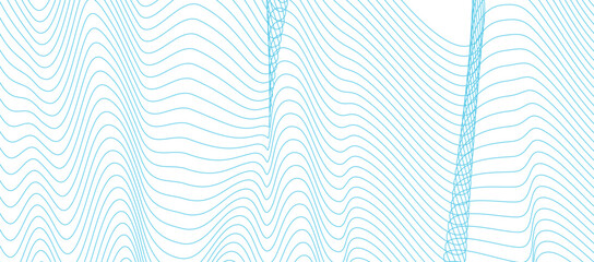 Poster - Wavy abstract stripes. Vector Illustration of the gray pattern of lines abstract background	
