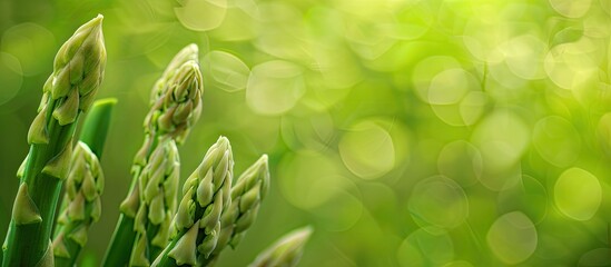 Poster - asparagus officinalis a spring vegetable is a perennial flowering plant in the genus asparagus commo