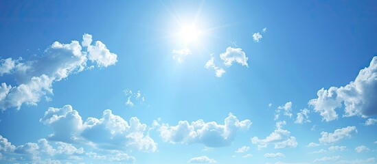 Aufkleber - Background material featuring a beautiful blue sky with ample copy space image