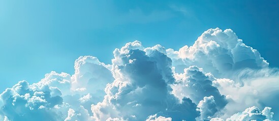 Aufkleber - Dramatic clouds against a blue sky provide a stunning backdrop for a copy space image