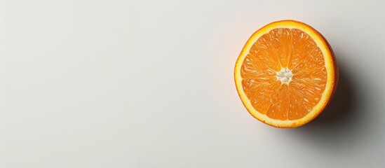 Poster - Orange fruit displayed on a white background with copy space image