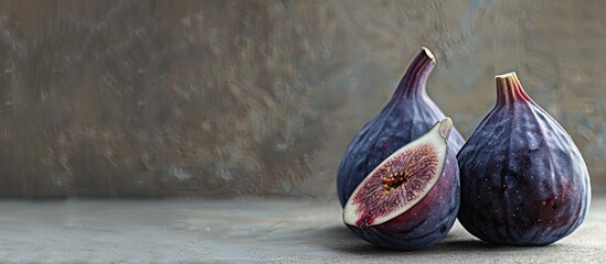 Poster - Took a picture of figs with a concept in mind ready for publishing with blank space for text insertion. . image with copy space