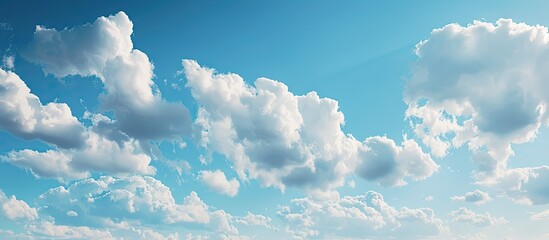 Aufkleber - Partly cloudy blue sky with copy space image