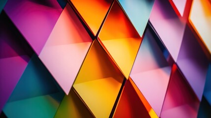 Poster - Abstract Geometric Colorful Pattern
