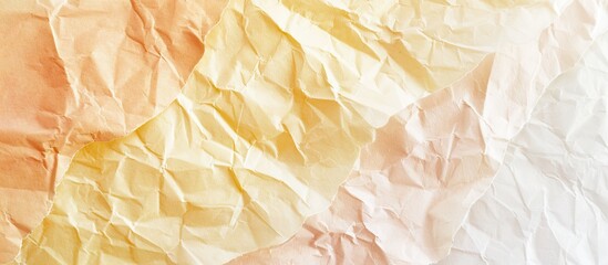Fototapete - Top view of a pastel toned paper texture with minimal fashion style ideal for featuring a copy space image