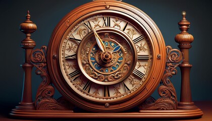 Wall Mural - antique clock face