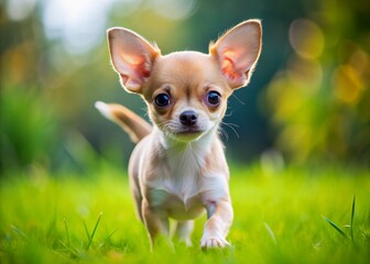 Wall Mural - Playful little chihuahua puppy