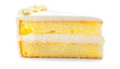 Sticker - Slice of Yellow Cake with White Frosting