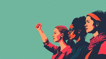 Poster - describe the global movement for gender equality and women's rights, examining grassroots activism, 