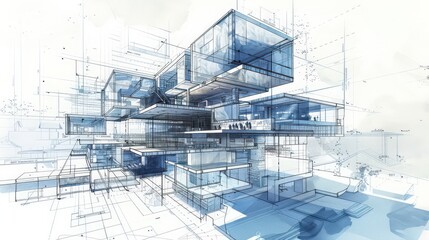 Poster - The visualization of blueprint perspectives, such as isometric views and cross-sections, enhances spatial comprehension