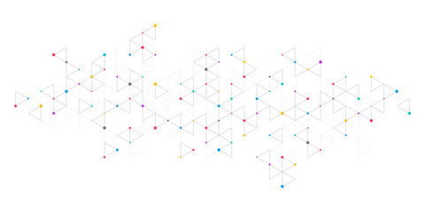 Wall Mural - abstract background with a geometric pattern of triangle shapes. graphic design element