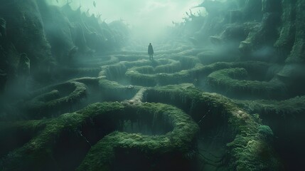 Mysterious Green Maze.