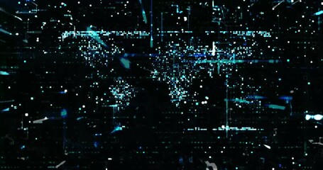 Wall Mural - abstract digital network data background, 3d rendering illustration digital graphic abstraction desi