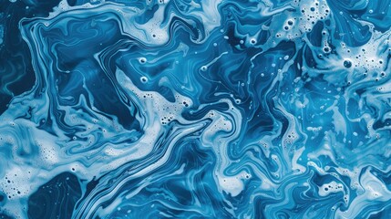 Blue pool water texture with ripples, shadows, and marble-like effect. Perfect for product, spa, or travel backgrounds.