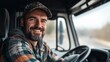 © gacor - Smiling Truck Driver