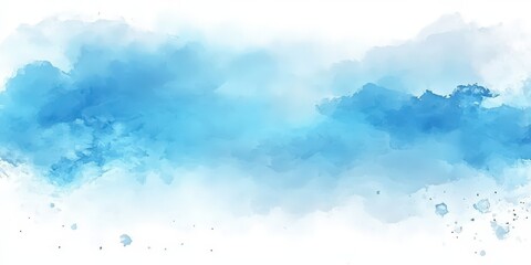 Wall Mural - Abstract blue Watercolor Background