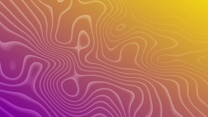 Poster - Abstract background liquid motion in purple and yellow colors.