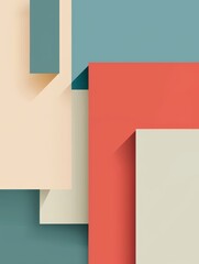 Poster - Business ethics wallpaper with copy space, sleek technology background in flat design, modern and professional aesthetic, minimalistic elements, subtle color palette, clean lines and shapes, suitable 