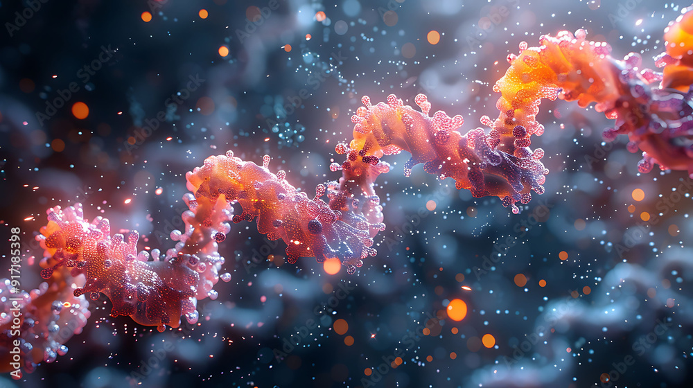 Artistic representation of complex interaction between chromatin muscle ...
