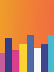 Poster - Revenue themed wallpaper with copy space, clean work background in flat design, vibrant colors, sleek minimalist style, suitable for business presentations and stockphoto usage 