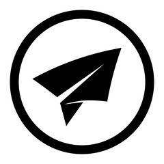 Poster - Paper plane icon. Modern icon for website, logo, app, template, ui, etc. Vector illustration isolated on white background.