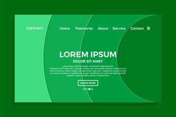 new landing page template background