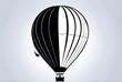 © Galeno - silhouette hot air balloon minimalist design