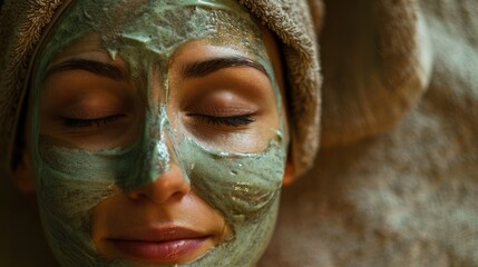 A facial treatment session with a soothing mask and gentle massage