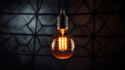 Vintage Light Bulb Close-up