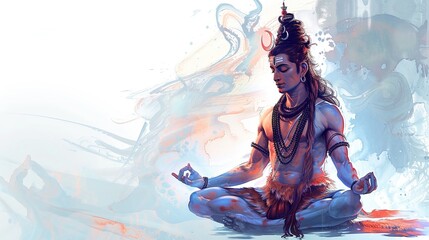 Lord Shiva in Meditation