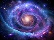 © design vector - Galactic Vortex: Swirling Stars, Cosmic Dust, and Vibrant Nebula Art in Deep Space