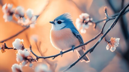 Wall Mural - Tufted Titmouse