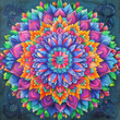 © Aqsapics - Intricate luxury colorful mandala with arabesque on a white background.