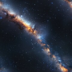 Wall Mural - Milky Way Galaxy with Stars.