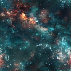 Sticker - Cosmic Nebula with Stars and Dust.