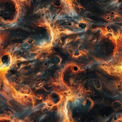 Canvas Print - Abstract Space Nebula.