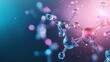 © Nattapun - Abstract representation of chemical solution molecules bonding with organic compounds, chemical bonding, organic science concept