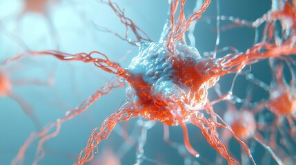 Poster - Abstract Neural Network Visualization, intricate patterns, vibrant colors, dynamic shapes, representing complex data flows in an immersive digital landscape, evoking innovation and technology