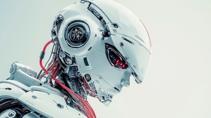 Poster - AI robot autopilot concept, futuristic technology, sleek design, open environment, innovative automation, advanced robotics, seamless integration, intelligent navigation system