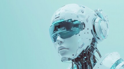 Poster - AI Innovation Vector Banner, a vibrant illustration showcasing artificial intelligence concepts, featuring dynamic shapes, engaging colors, and ample white space for impactful messaging.